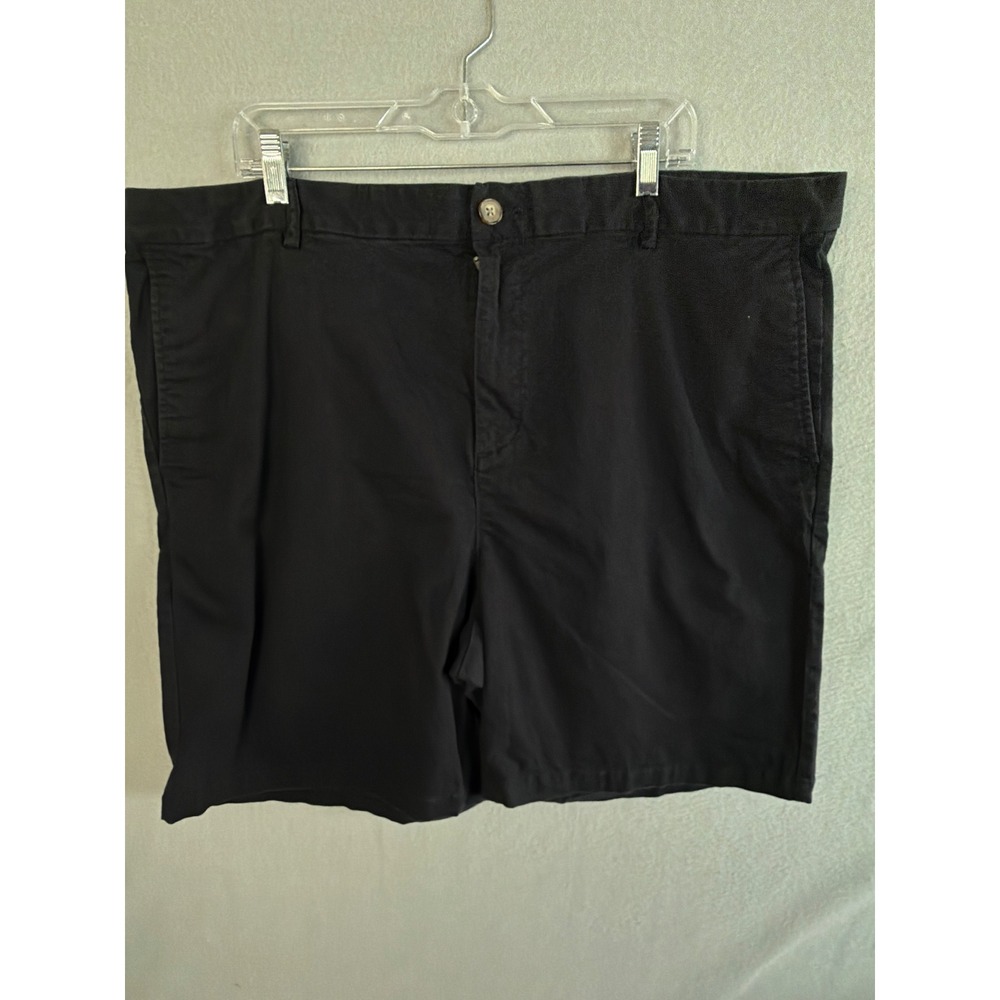 Old Navy Mens Slim Built-In Flex Chino Shorts Black Size 46 Stretch Cotton